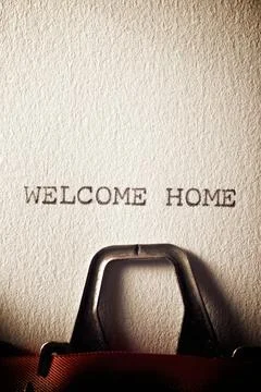Welcome Home concept view Stock Photos