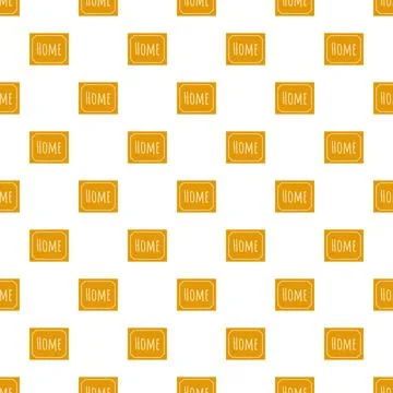 Welcome home seamless repeating pattern background design Stockillustratie