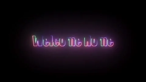 Welcome Home Text Animation Stock Footage 324811775
