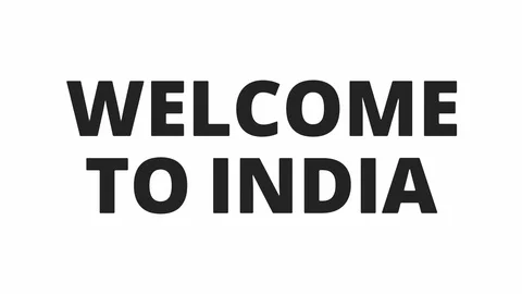 Welcome to India with text animation Stock Footage 115947043