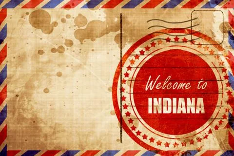 Welcome to indiana Stock Illustration