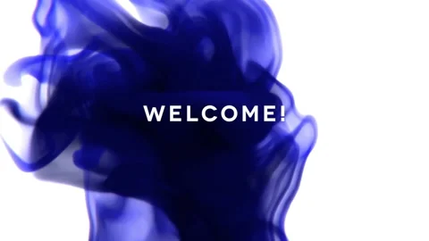 Welcome-Ink Drop Title Vídeo Stock 138588527