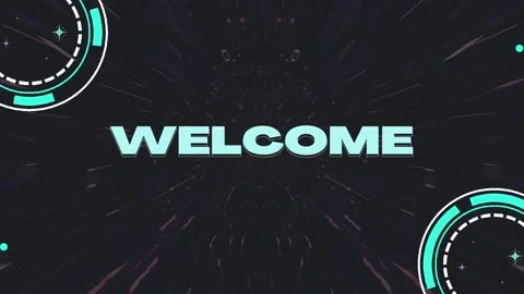 Welcome intro video for game or video project Stock Footage 235156847