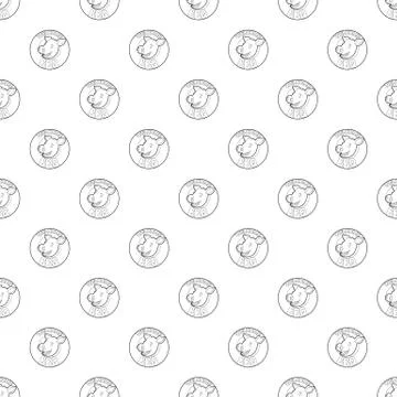 Welcome invitation to barbecue pattern seamless Stock Illustration