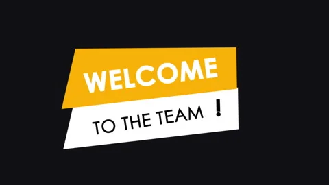 Welcome join our team with Kinetic Typography Stock Footage 253493367