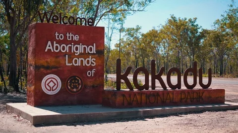 Welcome to Kakadu sign | Stock Video | Pond5