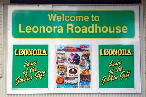 Welcome with leonora Stock Photos