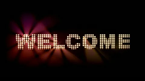 Welcome light Stock Footage 10908337