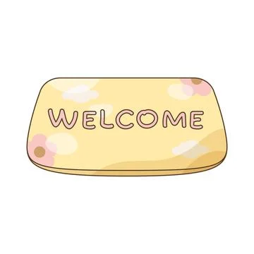 Welcome mat Stock Illustration