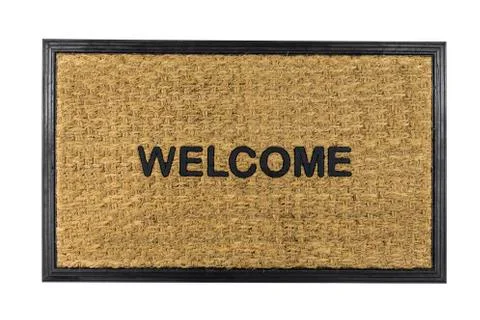 Welcome Mat Isolated Stock Photos