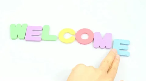 Welcome message Stock Footage 11430908