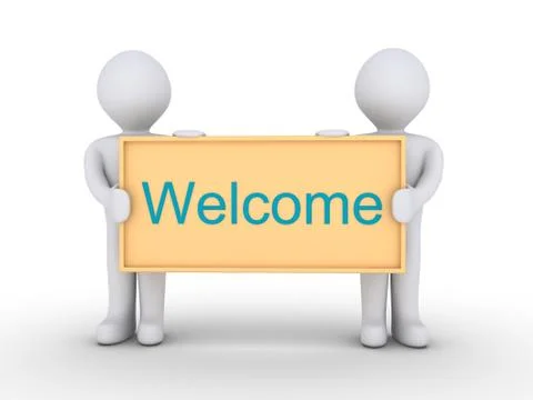 Welcome message Stock Illustration