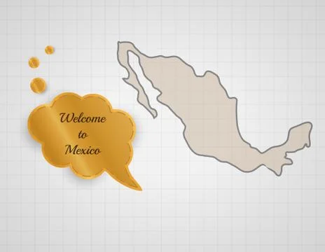 Welcome to mexico Stock Illustration