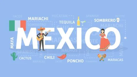 Welcome to Mexico. イラスト素材