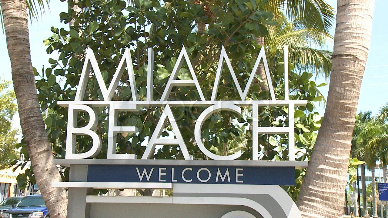 Welcome To Miami Beach Video Clip 665732 Pond5