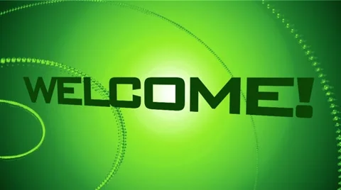Welcome multi-language Animation Green Stock Footage 10908313
