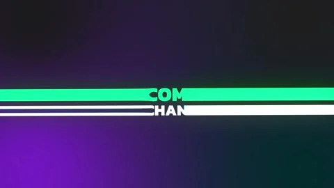 Welcome to my channel text animation with digital motion graphics animated Vídeo Stock 337662279
