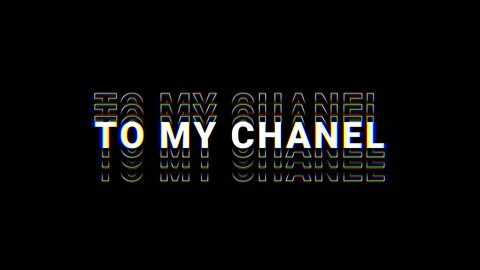 Welcome to my channel text typography animation 4k video Stock Footage 278320472
