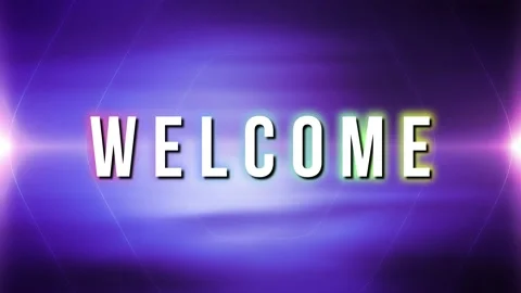 Welcome neon Stock Footage 202213335
