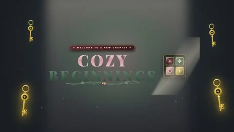 Welcome to a new chapter with cozy beginnings and animated keys Stock Footage 344467598