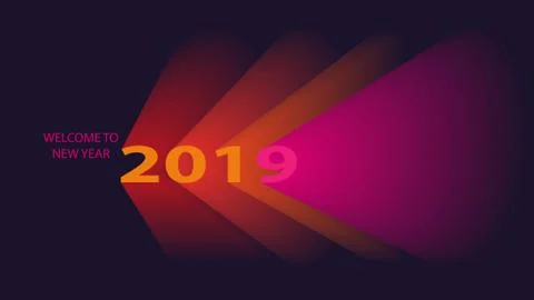 Welcome to new year Stock Illustration