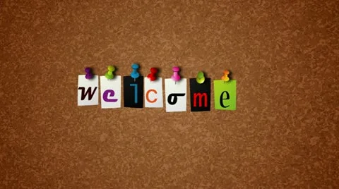 Welcome notice Concept Stock Footage 10889868