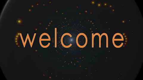 WELCOME Orange Stock-Footage 24975952