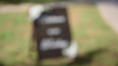 Welcome to our Wedding  Stock Footage 227077056