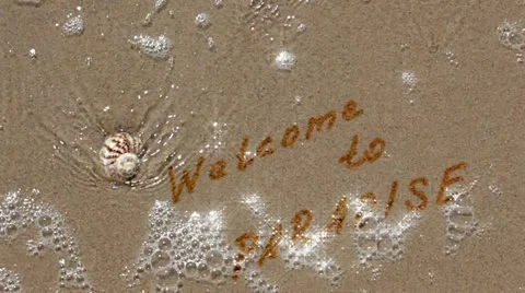 Welcome to PARADISE Stock Footage 22246354
