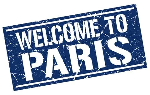 Welcome to Paris stamp Stock-Illustration