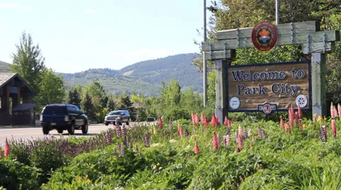 Welcome To Park City Stock Footage 24846880