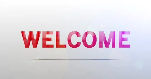 Welcome. Particle Logo. Text Animation Stock-Footage 135207140