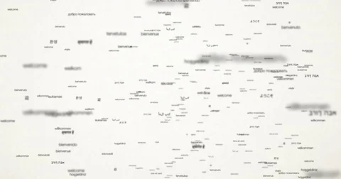 Welcome Particles 01-white Stock Footage 76740942