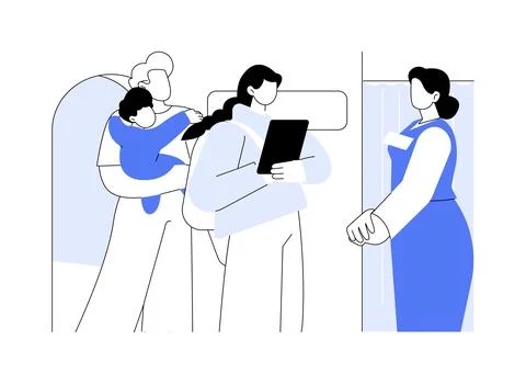 Welcome passengers abstract concept vector illustration. Stock Illustration