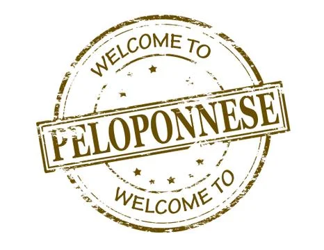 Welcome to Peloponnese Stock Illustration