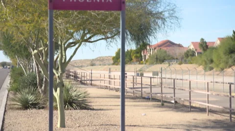 Welcome to Phoenix Sign Stock Footage 65428739