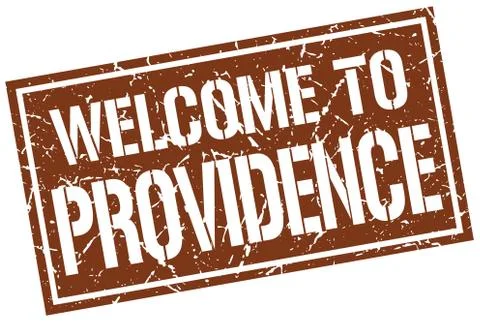 Welcome to Providence stamp Stock Illustration