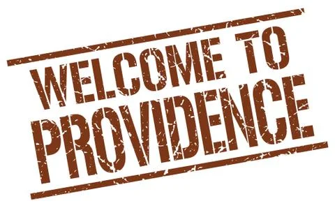 Welcome to Providence stamp Stock Illustration