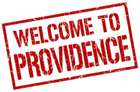 Welcome to Providence stamp Stock Illustration