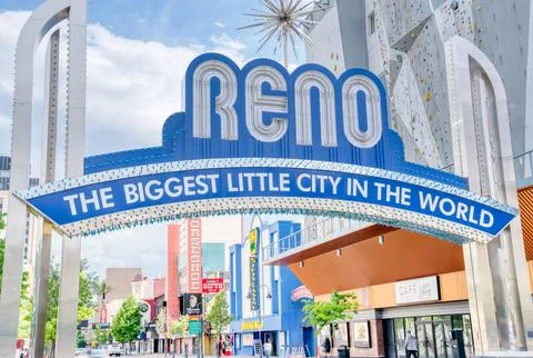 Welcome to Reno sign Stock Photos