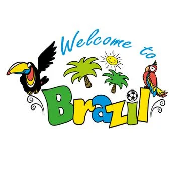 Welcome to Rio Stock Illustration