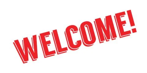 Welcome rubber stamp Stock Illustration