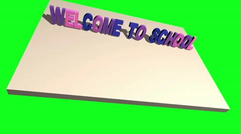 Welcome TO SCHOOL Stock Footage 31858657