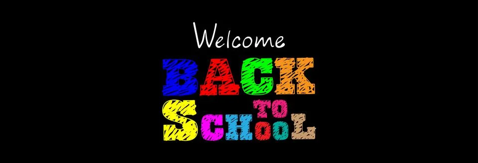 Welcome to school. Stock Illustration