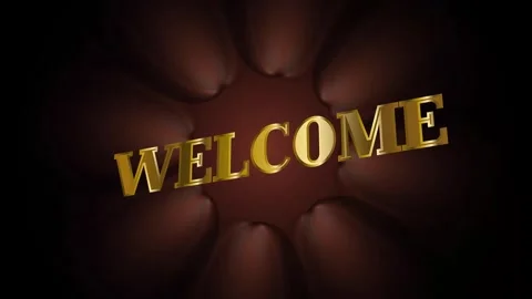 Welcome Screen animation with rotating light Stock Footage 253165700