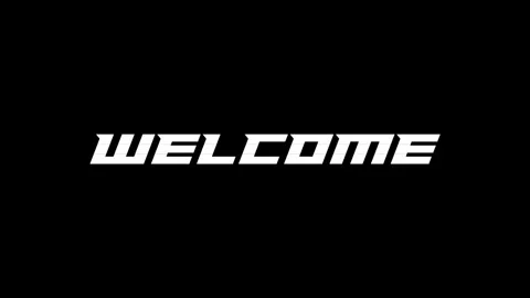 Welcome screen opening speed style for video Stock Footage 254265872