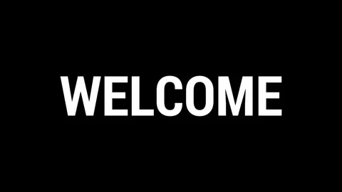 Welcome screen opening for video Stock Footage 254265862
