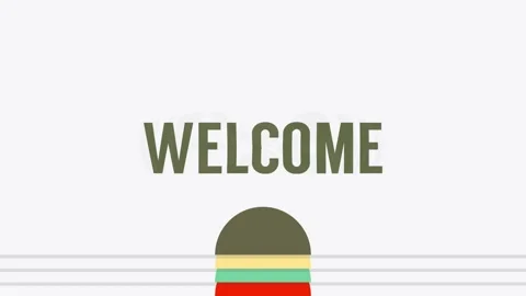 Welcome screen opening for video Stock Footage 254811529