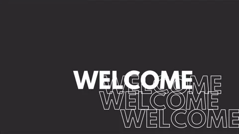 Welcome screen opening for video Stock Footage 254846009