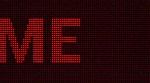 Welcome, scroller. LED display. Stock Footage 63251794